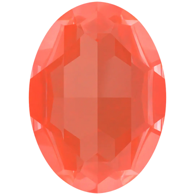 Swarovski Fancy Stones Big Oval (4127) Crystal Orange Ignite UNFOILED - Bluestreak Crystals