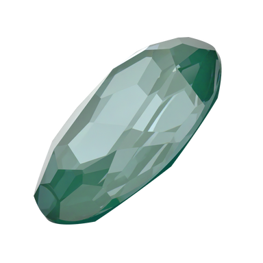 Swarovski Fancy Stones Big Oval (4127) Crystal Pine Green Ignite UNFOILED - Bluestreak Crystals