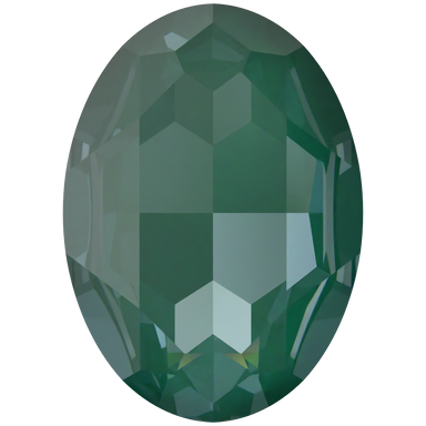 Swarovski Fancy Stones Big Oval (4127) Crystal Pine Green Ignite UNFOILED - Bluestreak Crystals