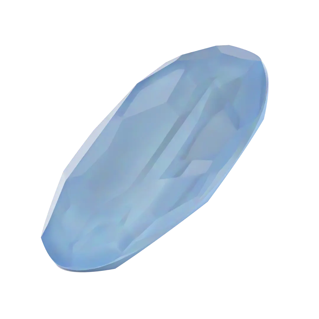 Swarovski Fancy Stones Big Oval (4127) Crystal Sky Ignite UNFOILED - Bluestreak Crystals
