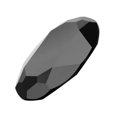 Swarovski Fancy Stones Big Oval (4127) Jet UNFOILED - Bluestreak Crystals