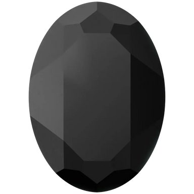 Swarovski Fancy Stones Big Oval (4127) Jet UNFOILED - Bluestreak Crystals