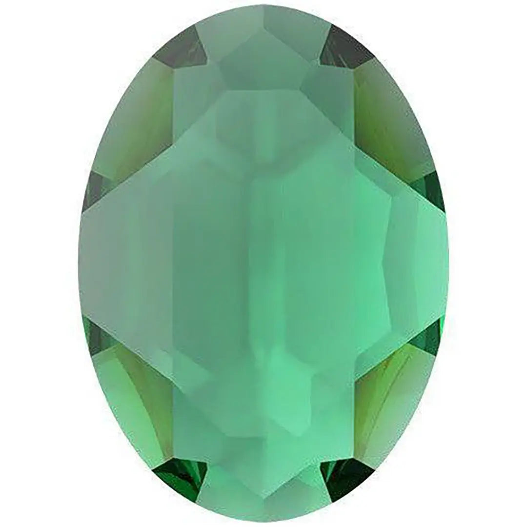 Swarovski Fancy Stones Big Oval (4127) Majestic Green - Bluestreak Crystals