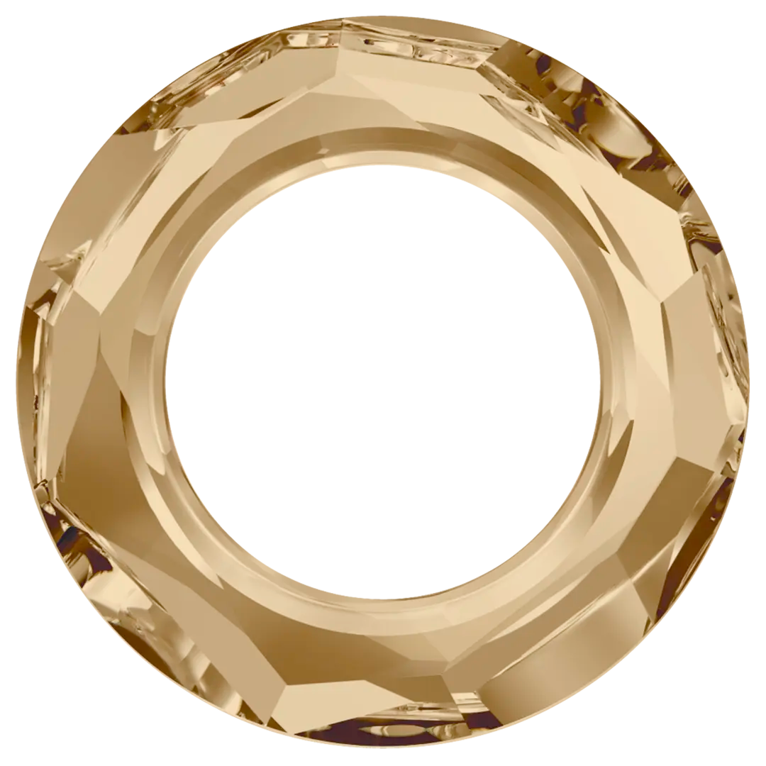 Swarovski Fancy Stones Cosmic Ring (4139) Crystal Golden Shadow UNFOILED - Bluestreak Crystals