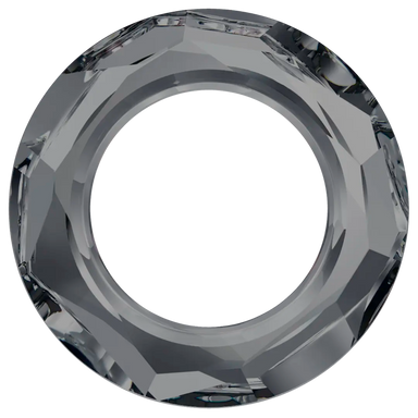 Swarovski Fancy Stones Cosmic Ring (4139) Crystal Silver Night UNFOILED - Bluestreak Crystals