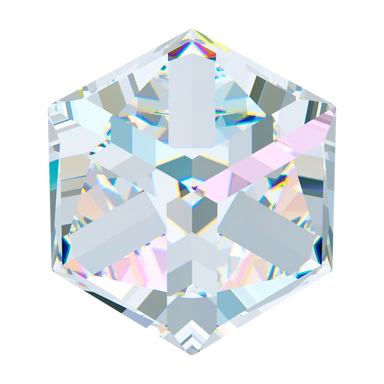 Swarovski Fancy Stones Cube (4841) Crystal AB Comet Argent Light - Bluestreak Crystals