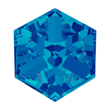 Swarovski Fancy Stones Cube (4841) Crystal Bermuda Blue - Bluestreak Crystals
