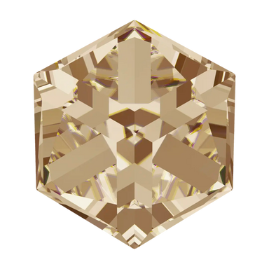 Swarovski Fancy Stones Cube (4841) Crystal Golden Shadow Comet Argent Light - Bluestreak Crystals