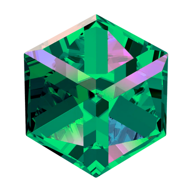 Swarovski Fancy Stones Cube (4841) Crystal Vitrail Medium - Bluestreak Crystals