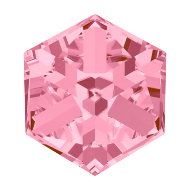 Swarovski Fancy Stones Cube (4841) Light Rose Comet Argent Light - Bluestreak Crystals