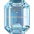 Swarovski Fancy Stones Curved Back Octagon (4610) Aquamarine-Swarovski Fancy Stones-14x10mm - Pack of 144 (Wholesale)-Bluestreak Crystals