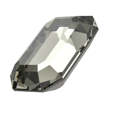 Swarovski Fancy Stones Curved Back Octagon (4610) Black Diamond - Bluestreak Crystals