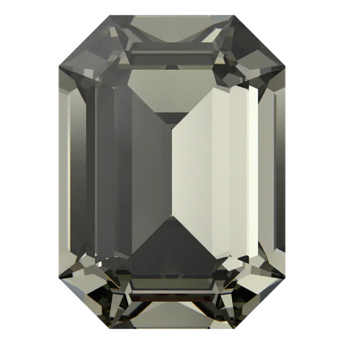 Swarovski Fancy Stones Curved Back Octagon (4610) Black Diamond - Bluestreak Crystals