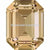 Swarovski Fancy Stones Curved Back Octagon (4610) Crystal Golden Shadow-Swarovski Fancy Stones-14x10mm - Pack of 144 (Wholesale)-Bluestreak Crystals