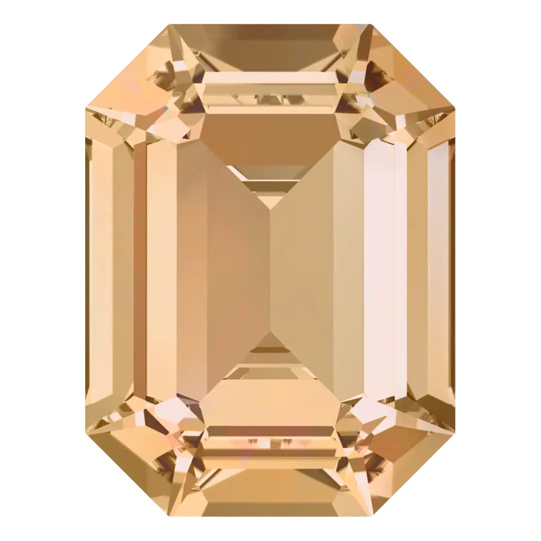 Swarovski Fancy Stones Curved Back Octagon (4610) Crystal Golden Shadow - Bluestreak Crystals