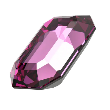 Swarovski Fancy Stones Curved Back Octagon (4610) Dark Rose - Bluestreak Crystals