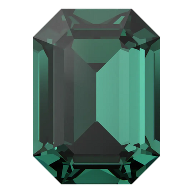 Swarovski Fancy Stones Curved Back Octagon (4610) Emerald - Bluestreak Crystals