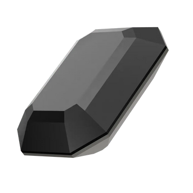 Swarovski Fancy Stones Curved Back Octagon (4610) Jet UNFOILED - Bluestreak Crystals