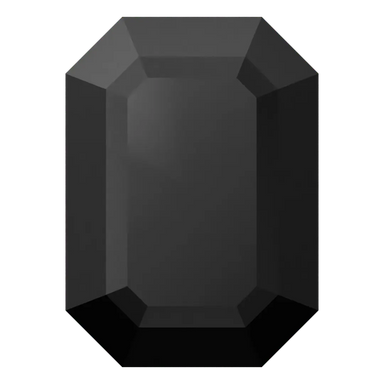 Swarovski Fancy Stones Curved Back Octagon (4610) Jet UNFOILED - Bluestreak Crystals