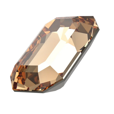 Swarovski Fancy Stones Curved Back Octagon (4610) Light Colorado Topaz - Bluestreak Crystals