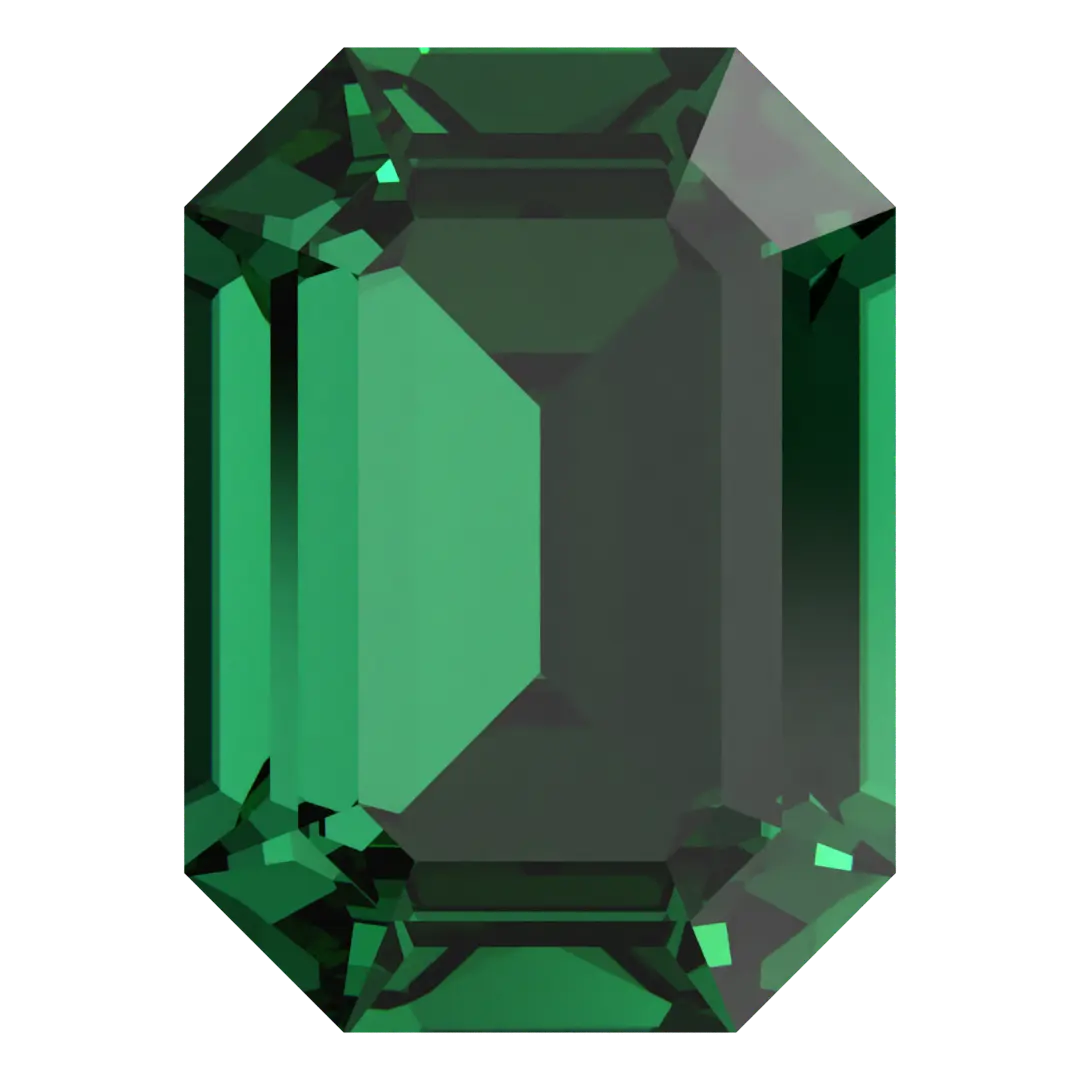 Swarovski Fancy Stones Curved Back Octagon (4610) Majestic Green - Bluestreak Crystals