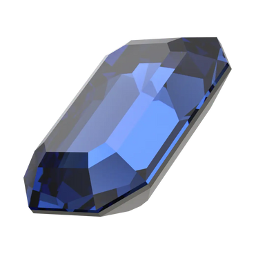 Swarovski Fancy Stones Curved Back Octagon (4610) Recreated Dark Sapphire - Bluestreak Crystals