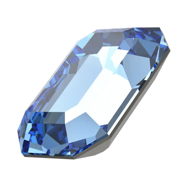Swarovski Fancy Stones Curved Back Octagon (4610) Recreated Ice Blue - Bluestreak Crystals