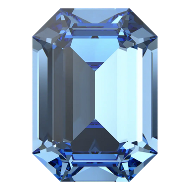 Swarovski Fancy Stones Curved Back Octagon (4610) Recreated Ice Blue - Bluestreak Crystals