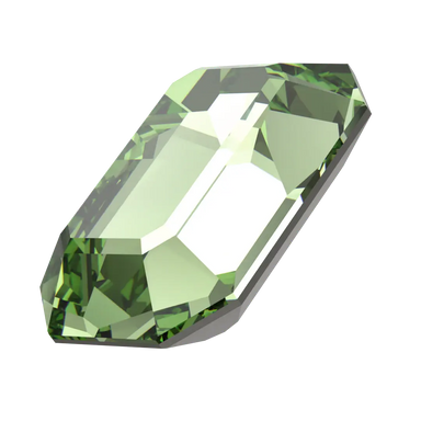 Swarovski Fancy Stones Curved Back Octagon (4610) Recreated Peridot - Bluestreak Crystals
