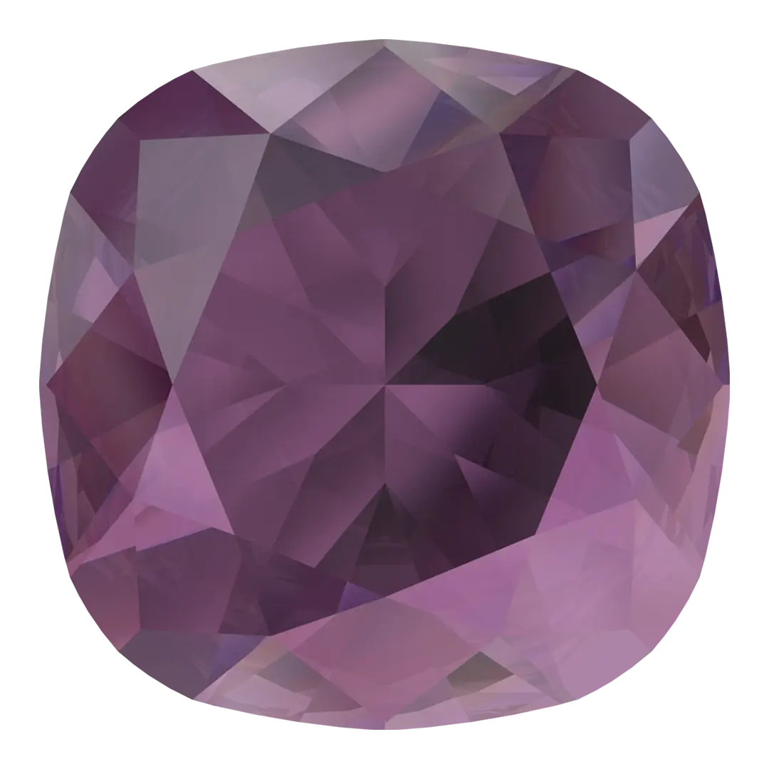 Swarovski Fancy Stones Cushion Square (4470) Amethyst Ignite UNFOILED - Bluestreak Crystals