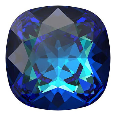 Swarovski Fancy Stones Cushion Square (4470) Crystal Bermuda Blue - Bluestreak Crystals