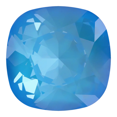 Swarovski Fancy Stones Cushion Square (4470) Crystal Electric Blue Ignite UNFOILED - Bluestreak Crystals
