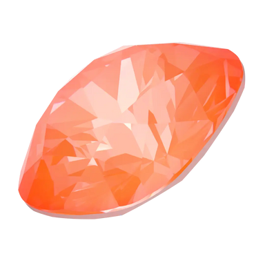 Swarovski Fancy Stones Cushion Square (4470) Crystal Electric Orange Ignite UNFOILED - Bluestreak Crystals