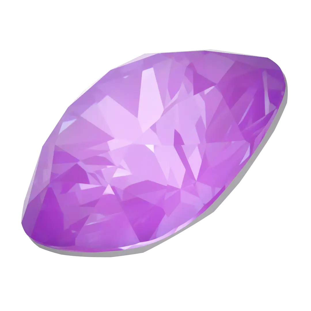 Swarovski Fancy Stones Cushion Square (4470) Crystal Electric Violet Ignite UNFOILED - Bluestreak Crystals