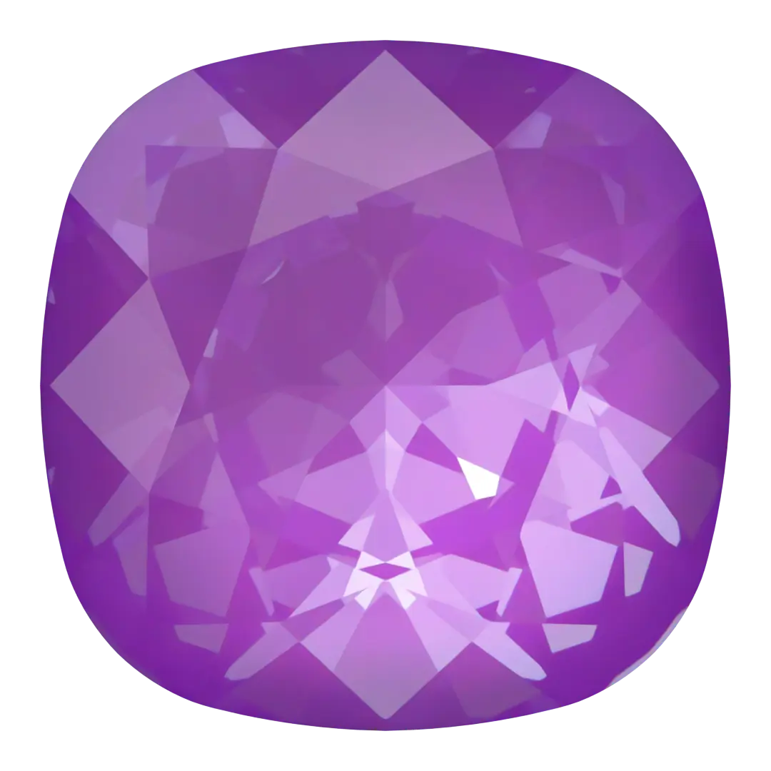 Swarovski Fancy Stones Cushion Square (4470) Crystal Electric Violet Ignite UNFOILED - Bluestreak Crystals