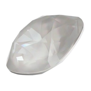 Swarovski Fancy Stones Cushion Square (4470) Crystal Electric White Ignite UNFOILED - Bluestreak Crystals