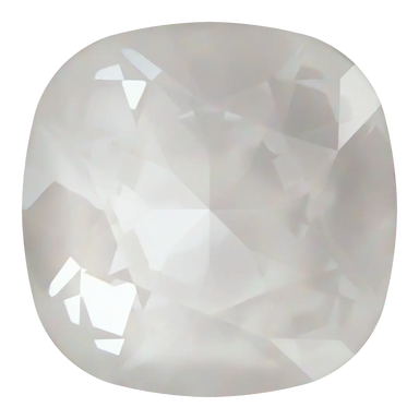 Swarovski Fancy Stones Cushion Square (4470) Crystal Electric White Ignite UNFOILED - Bluestreak Crystals