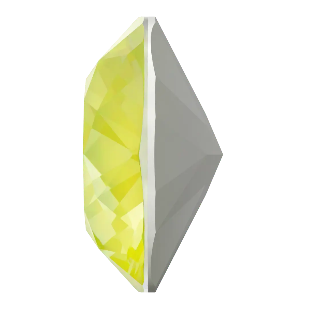 Swarovski Fancy Stones Cushion Square (4470) Crystal Electric Yellow Ignite UNFOILED - Bluestreak Crystals
