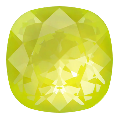 Swarovski Fancy Stones Cushion Square (4470) Crystal Electric Yellow Ignite UNFOILED - Bluestreak Crystals