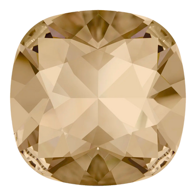 Swarovski Fancy Stones Cushion Square (4470) Crystal Golden Shadow - Bluestreak Crystals