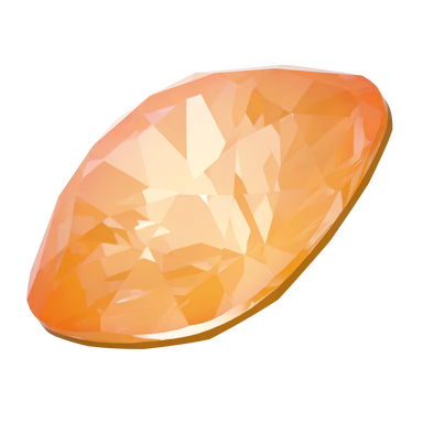 Swarovski Fancy Stones Cushion Square (4470) Crystal Mango Ignite UNFOILED - Bluestreak Crystals