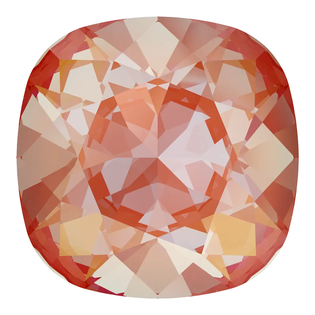 Swarovski Fancy Stones Cushion Square (4470) Crystal Orange Glow DeLite - Bluestreak Crystals