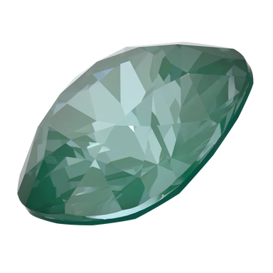 Swarovski Fancy Stones Cushion Square (4470) Crystal Pine Green Ignite UNFOILED - Bluestreak Crystals