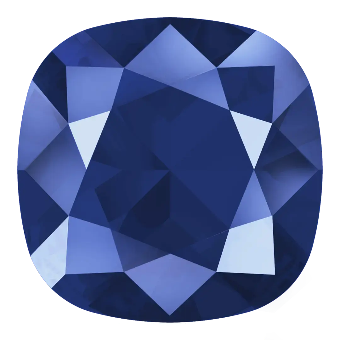 Swarovski Fancy Stones Cushion Square (4470) Crystal Royal Blue DeLite - Bluestreak Crystals