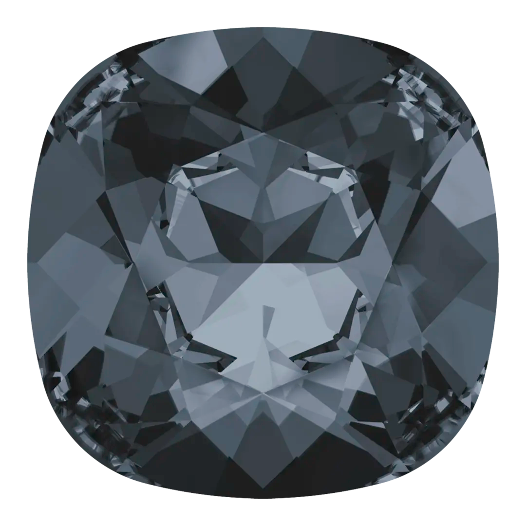 Swarovski Fancy Stones Cushion Square (4470) Crystal Silver Night - Bluestreak Crystals