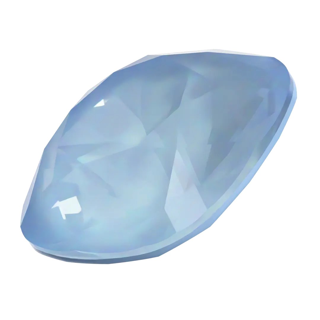 Swarovski Fancy Stones Cushion Square (4470) Crystal Sky Ignite UNFOILED - Bluestreak Crystals