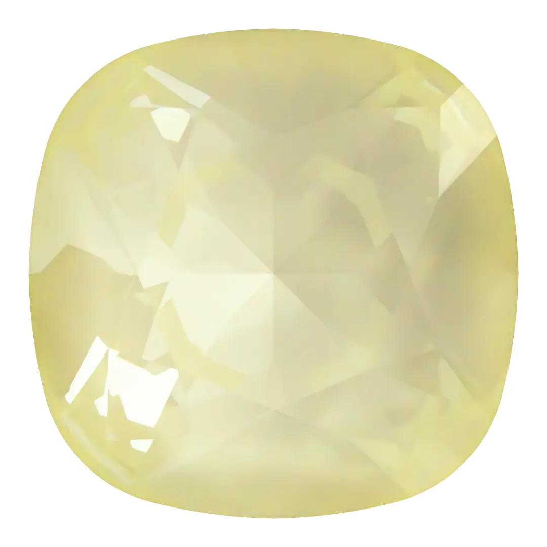 Swarovski Fancy Stones Cushion Square (4470) Crystal Soft Yellow Ignite - Bluestreak Crystals
