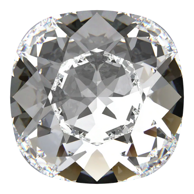 Swarovski Fancy Stones Cushion Square (4470) Crystal - Bluestreak Crystals