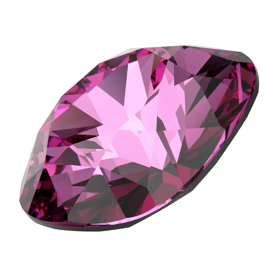 Swarovski Fancy Stones Cushion Square (4470) Dark Rose - Bluestreak Crystals