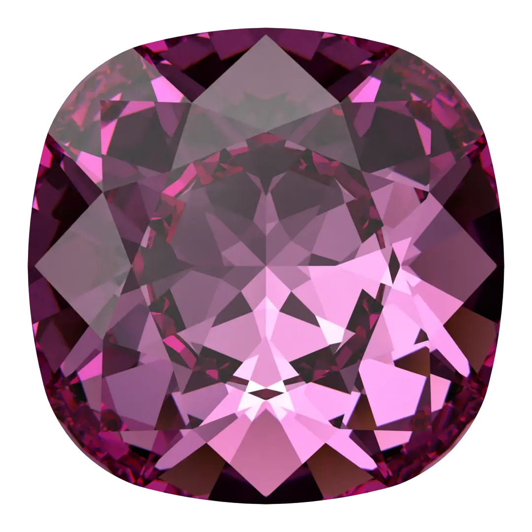 Swarovski Fancy Stones Cushion Square (4470) Dark Rose - Bluestreak Crystals